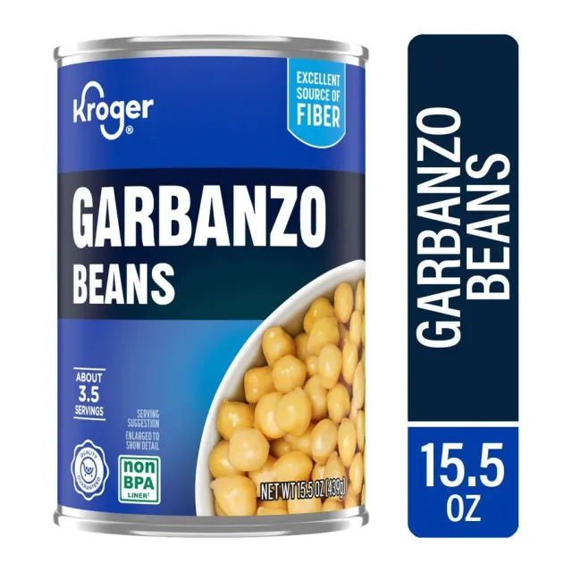 Kroger Garbanzo Beans, front of pack