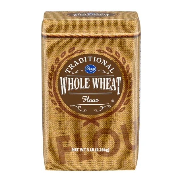 Kroger Whole Wheat Flour, front of pack