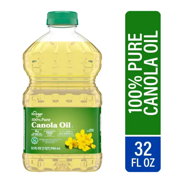 Kroger Pure Canola Oil, front of pack