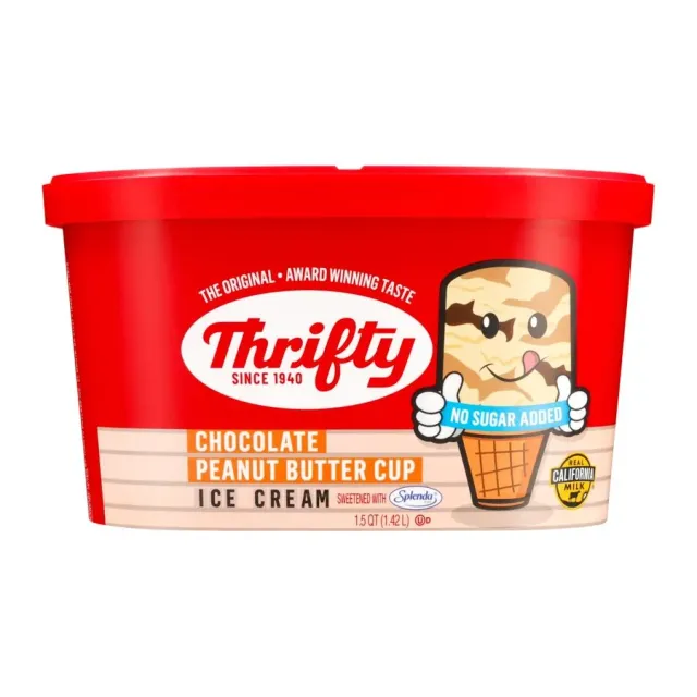 Rite Aid Chocolate Peanut Butter Cup Ice Cream, front of pack