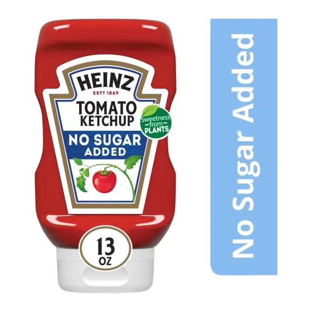 Heinz Tomato Ketchup, No Sugar Added, front of pack