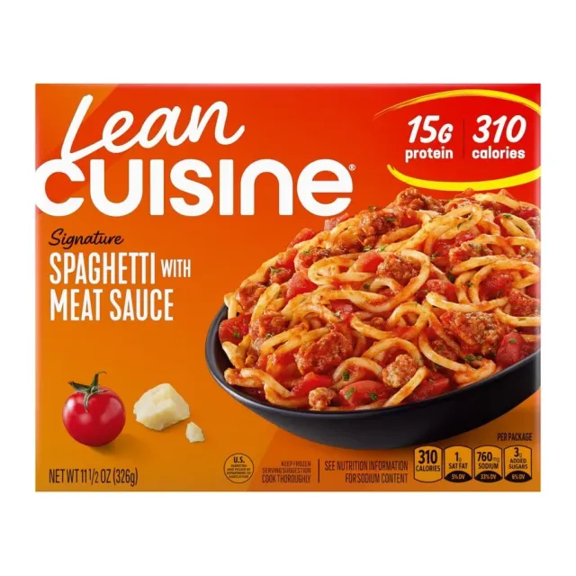 Lean Cuisine Spaghetti with Meat Sauce, front of pack