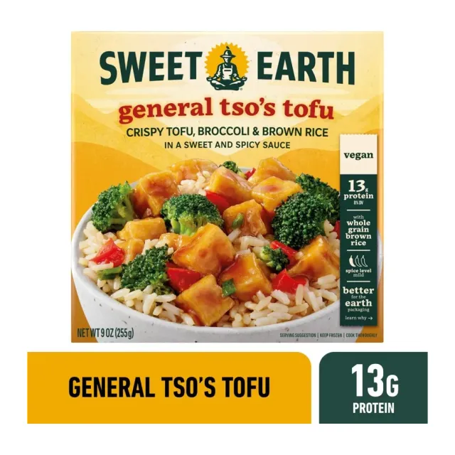Sweet Earth General Tso's Tofu, front of pack