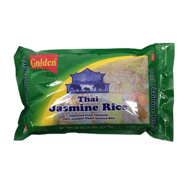 Golden Thai Jasmine Rice, front of pack