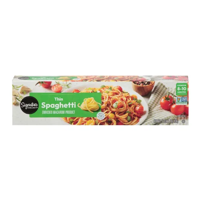 Signature Select Thin Spaghetti, front of pack