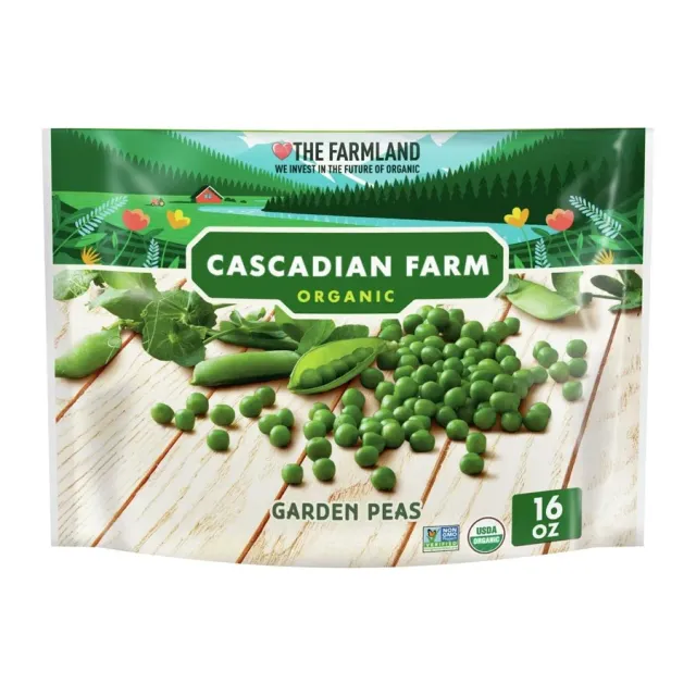 Cascadian Farm Organic Garden Peas, front of pack