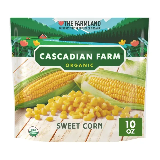 Cascadian Farm Premium Organic Sweet Corn, front of pack