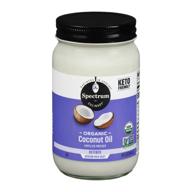 Spectrum Culinary Organic Coconut Oil Refined, front of pack