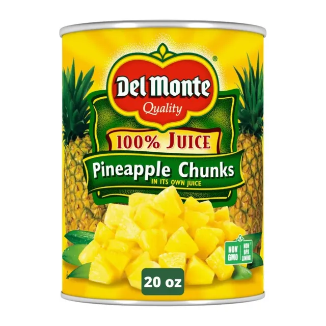 Del Monte Pineapple Chunks, front of pack