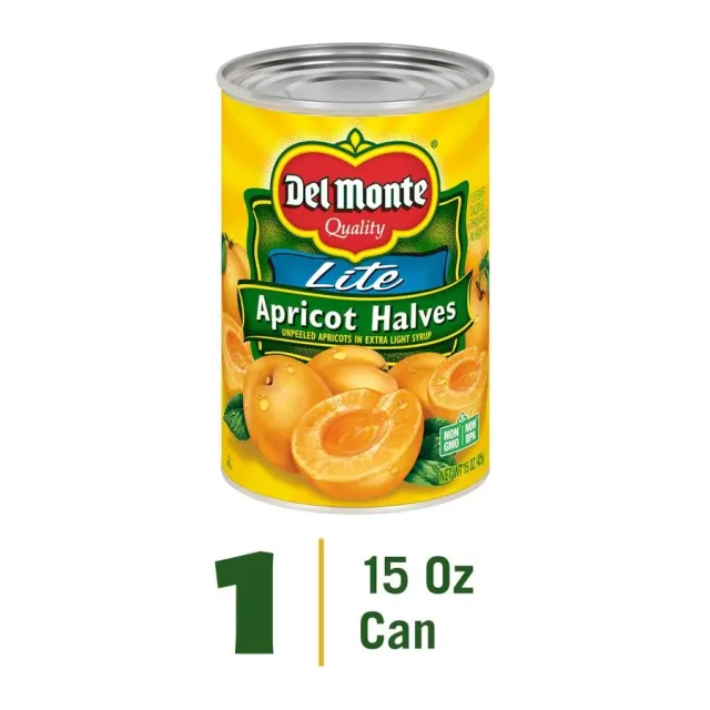 Del Monte Apricot Halves - Light, front of pack