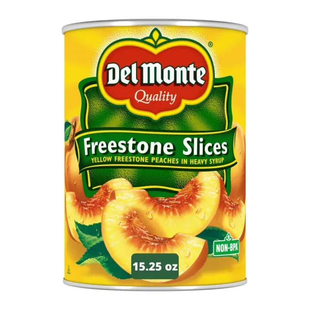 Del Monte Freestone Peach Slices, front of pack