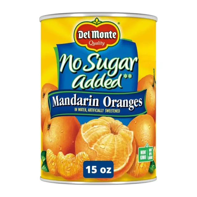 Del Monte Mandarin Oranges in Water, front of pack