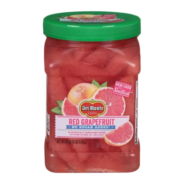 Del Monte Red Grapefruit In Water, front of pack