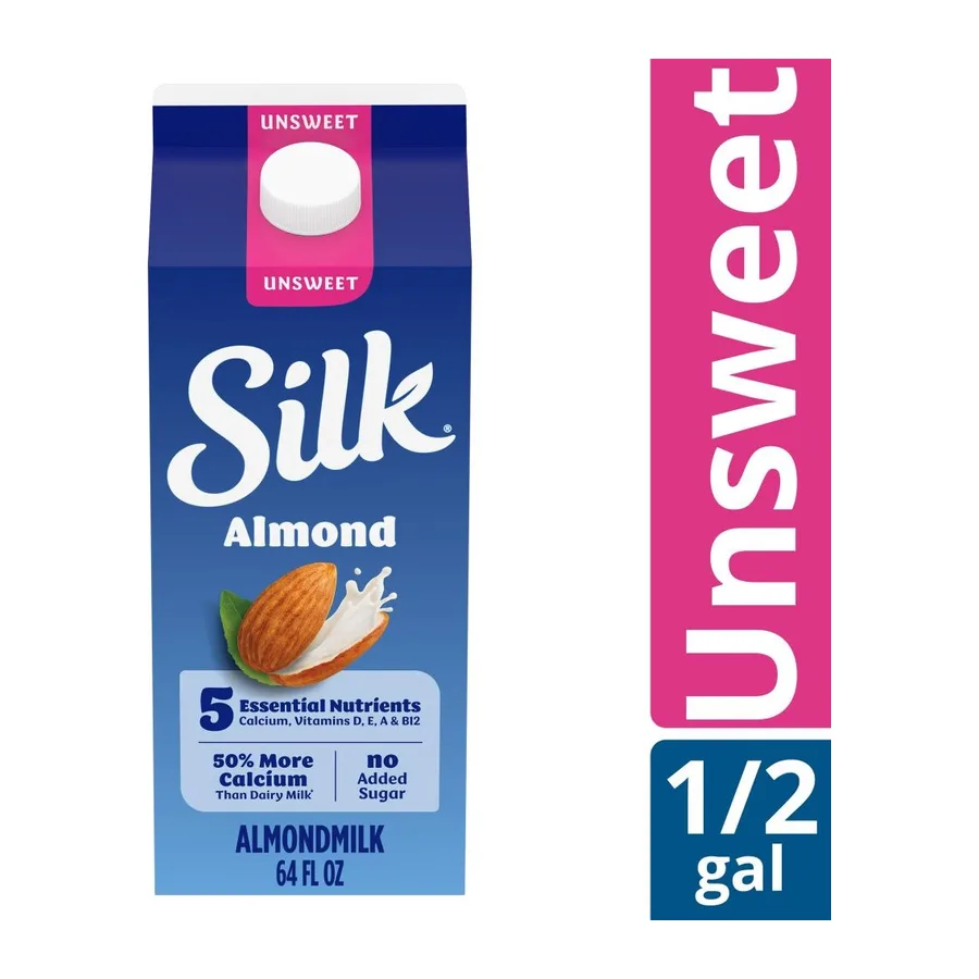 Silk Original Unsweetened Almondmilk, front of pack