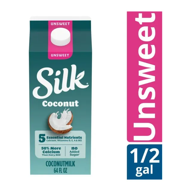 Silk Unsweet Coconutmilk, front of pack