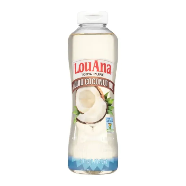 Louana Liquid Coconut Oil, front of pack