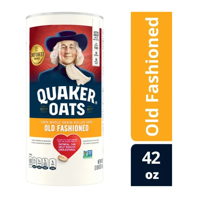 Quaker Old Fashioned Oats, front of pack
