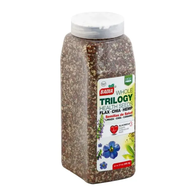 Badia Trilogy Health Seeds, front of pack