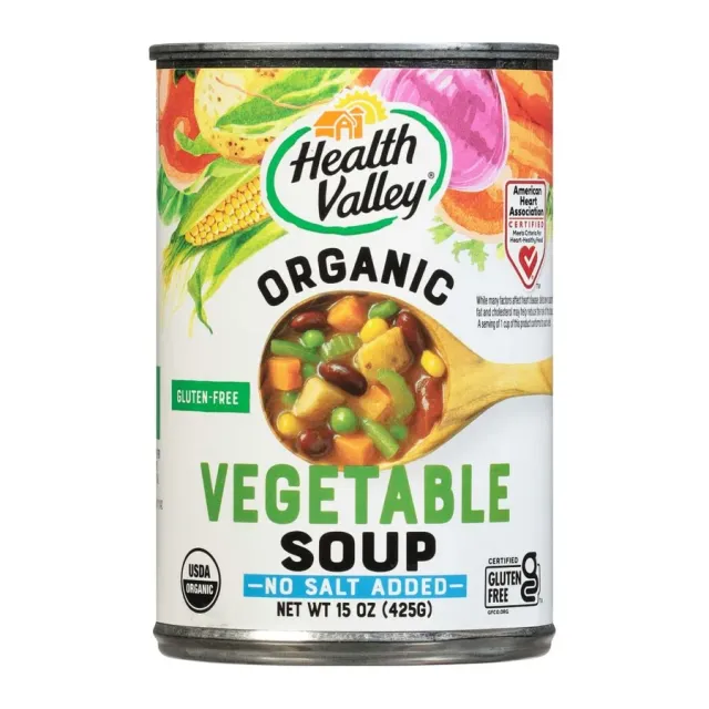 Health Valley Organic Vegetable soup, front of pack