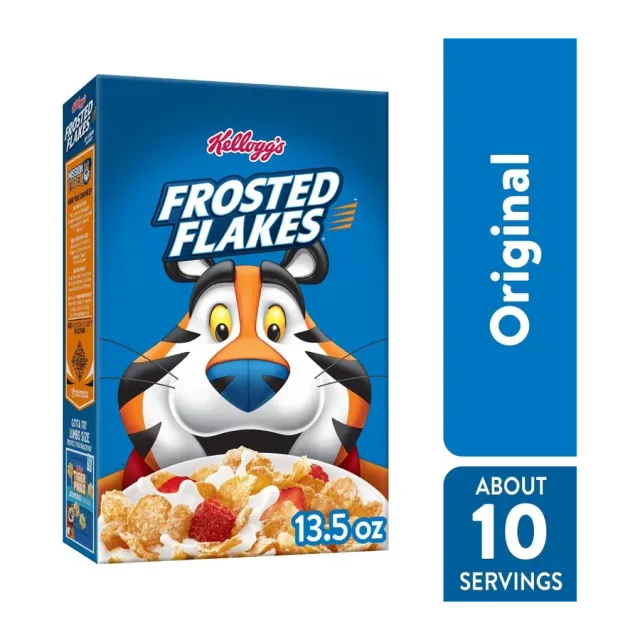 Kellogg's Frosted flakes of corn cereal, front of pack