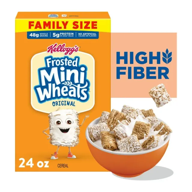 Kellogg's Frosted Mini-Wheats Bite Size, front of pack