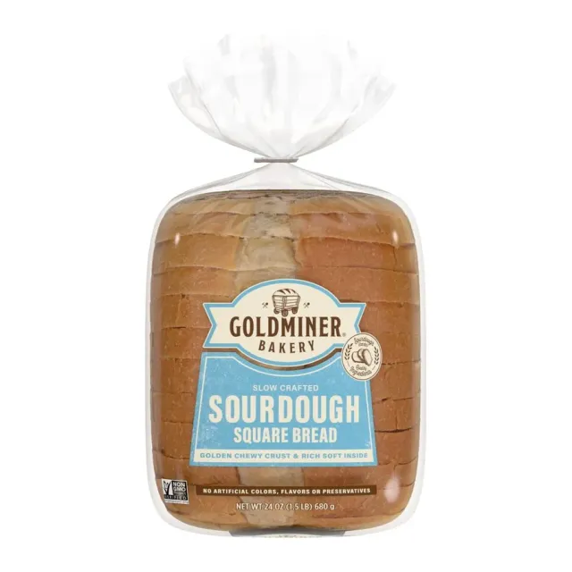 Goldminer Sourdough Square, front of pack