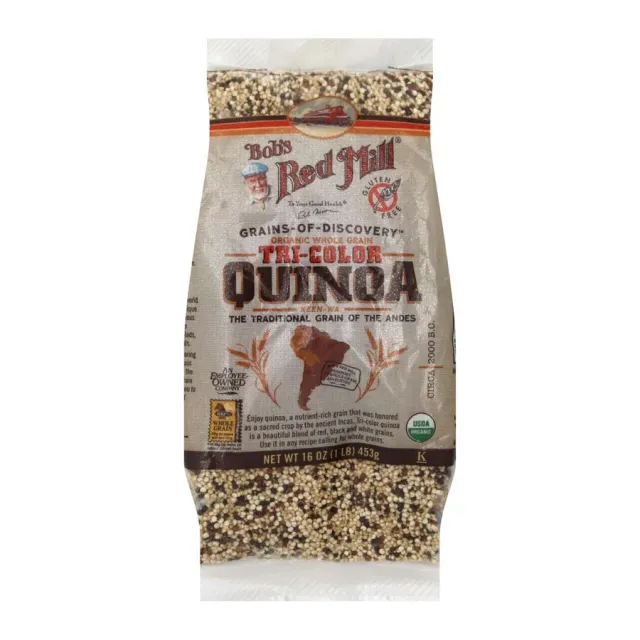 Bob's Red Mill Organic Tri-color Quinoa, front of pack