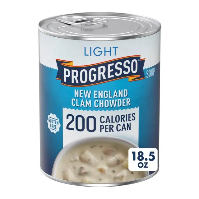 Progresso Light New England Clam Chowder, front of pack