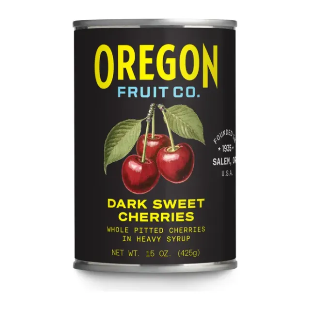 Oregon Dark Sweet Cherries In Heavy Syrup, front of pack
