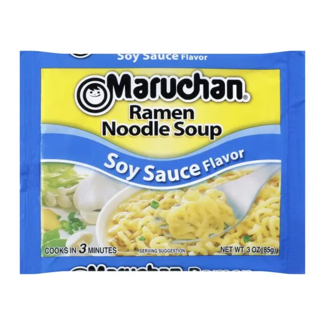 Maruchan Ramen Noodles Beef Flavor, front of pack