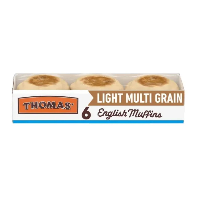 Thomas' Light multi-grain English muffins, front of pack