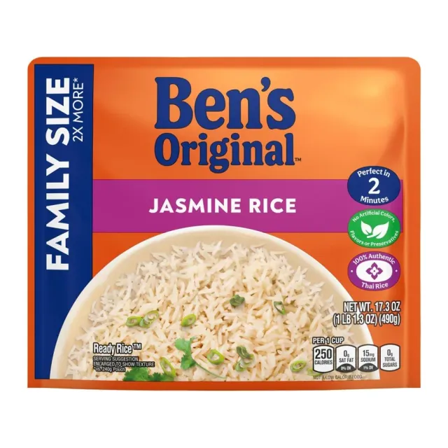 Ben's Original Jasmine Rice, front of pack