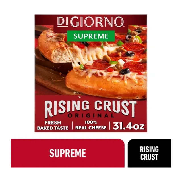 DiGiorno Rising Crust Supreme Pizza, front of pack