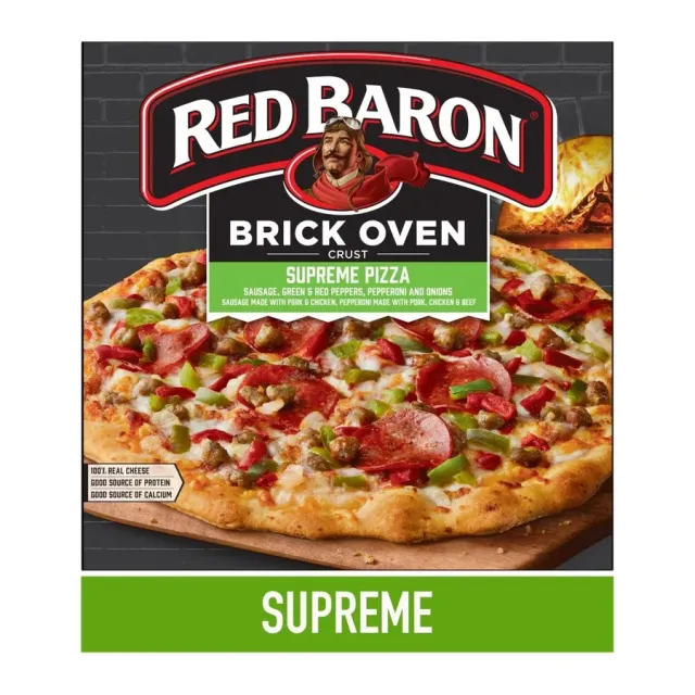 Red Baron Supreme Pizza, front of pack