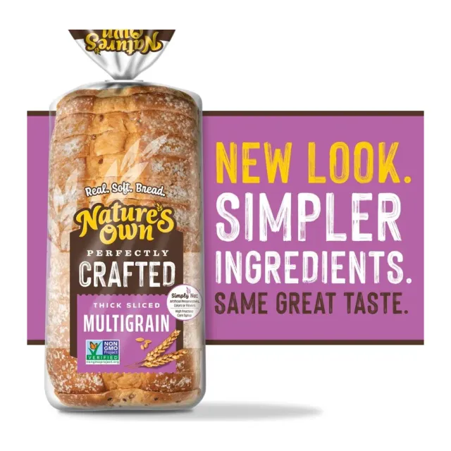 Nature's Own Perfectly Crafted Thick Sliced Multigrain, front of pack