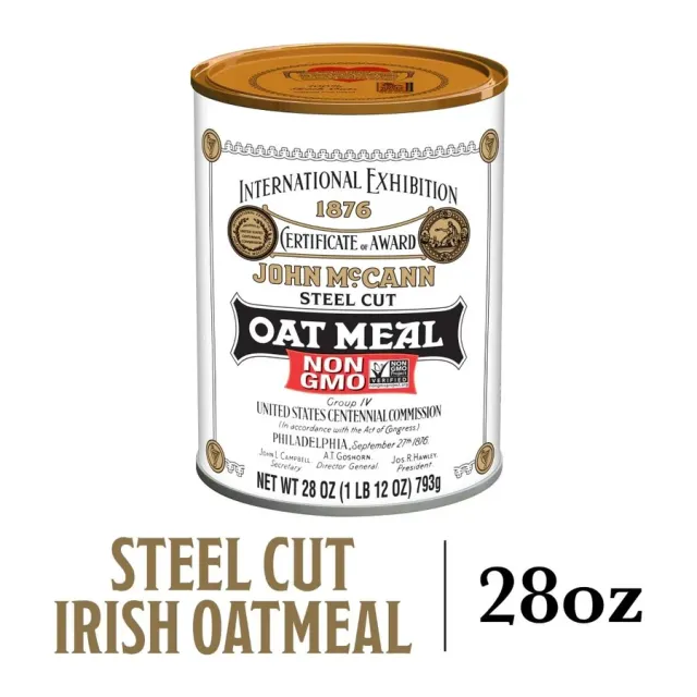 McCann's Steel Cut Irish Oatmeal, front of pack