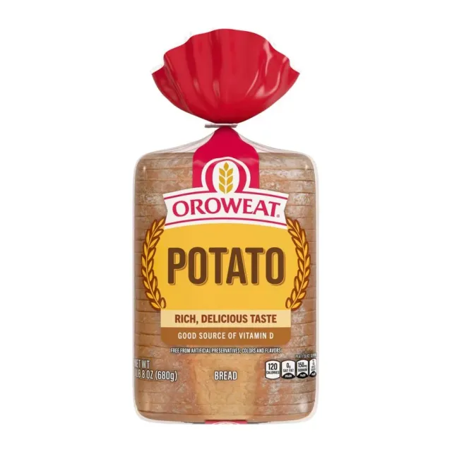 Oroweat Country Potato Bread, front of pack