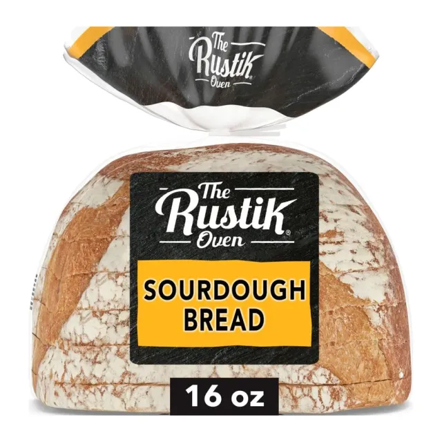 The Rustik Oven Sourdough Bread, front of pack