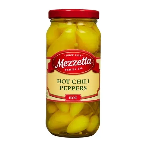 Mezzetta Hot Chili Peppers, front of pack