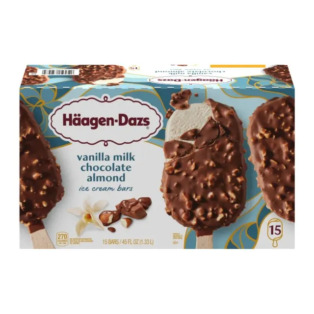Haagen-Dazs Ice Cream Bars, front of pack