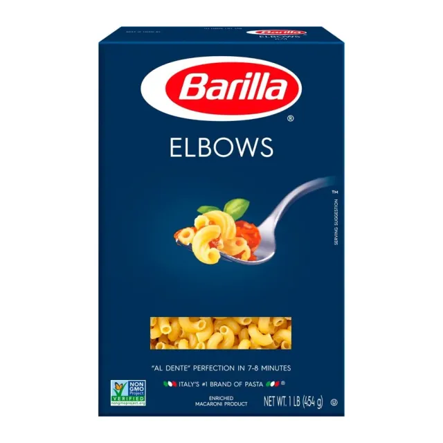 Barilla Elbows, front of pack