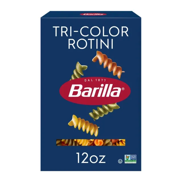 Barilla Tri-Color Rotini, front of pack