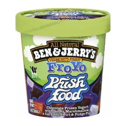 Ben & Jerry's Phish Food Froyo, front of pack