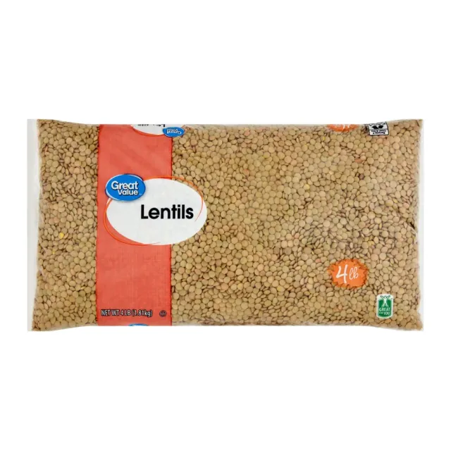 Great Value Lentils, 1 lb, front of pack