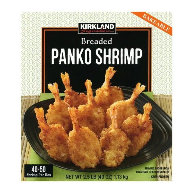 Kirkland Signature Panko Shrimp, front of pack