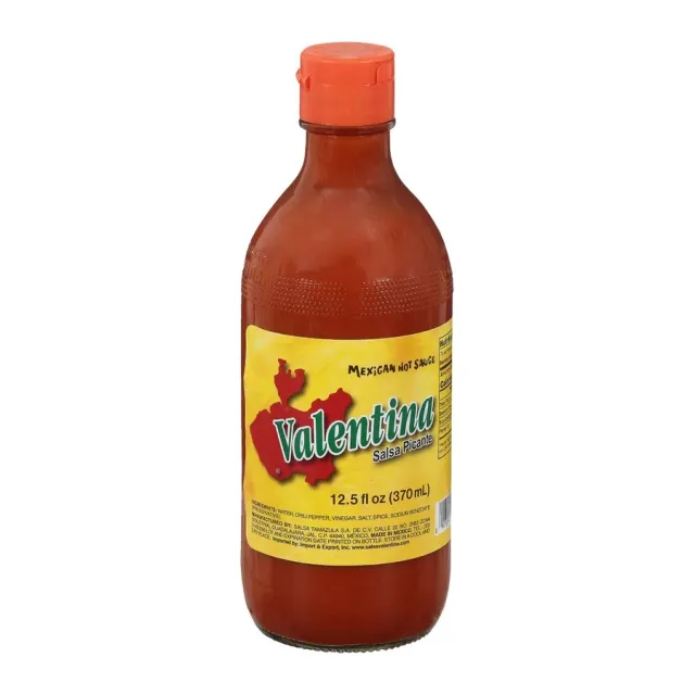 Valentina Mexican hot sauce, front of pack