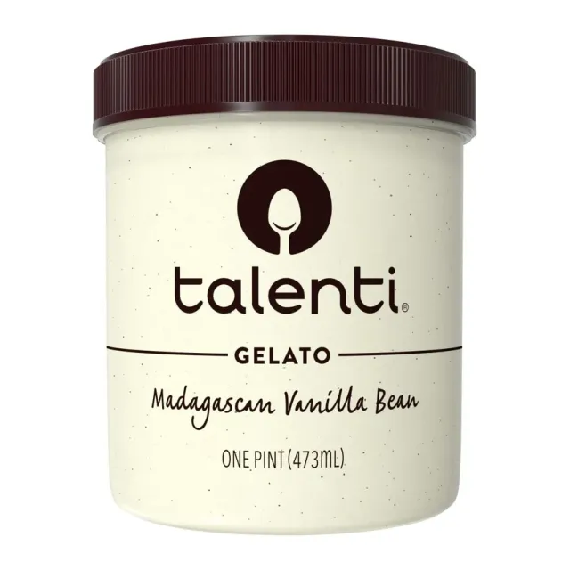 Talenti Madagascan vanilla bean gelato, front of pack