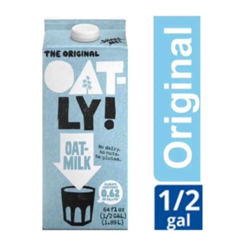 Oatly! Oatmilk, front of pack