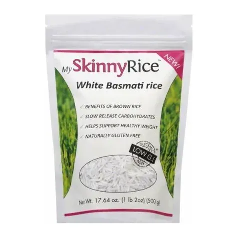 My Skinny White Long Grain Basmati Rice, front of pack