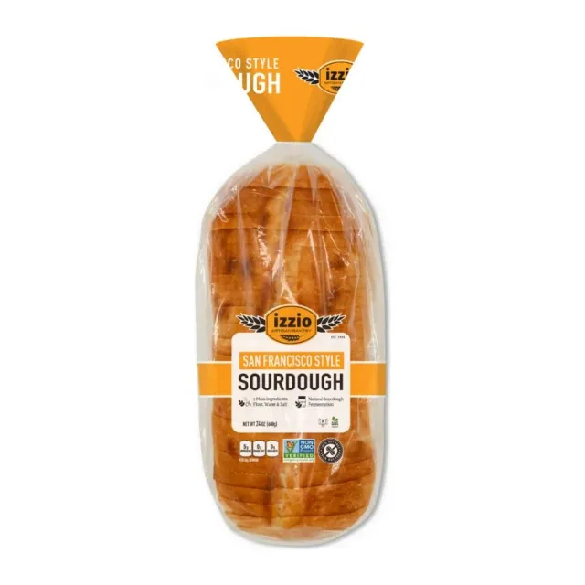 Izzio San Francisco Style Sourdough Bread, front of pack